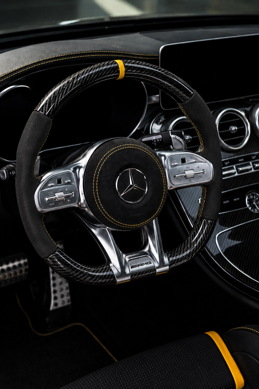 LMG custom carbon steering wheel